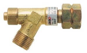 Zabezpieczenie przed pęknięciem węża, ciśnienie gazu 4bar/6kg/h GCE