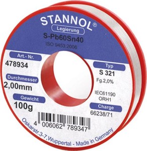 Drut lutowniczy 478934 100g Ø2mm Stannol