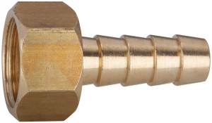 Króciec do węża z gwintem wewn., z mosiądzu, gwint wewn. 3/4, Ø wewn. węża 19mm RIEGLER