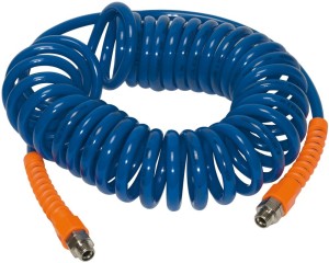 Wąż spiralny ze złączem gwintowanym i zabezp.przed zginaniem PU G1/4 9,5x6,3mm 7,5m RIEGLER