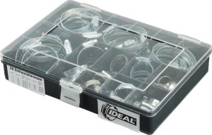 Zestaw opasek zaciskowych do węża W1 12mm, posort. wg kolorów IDEAL-Schlemper