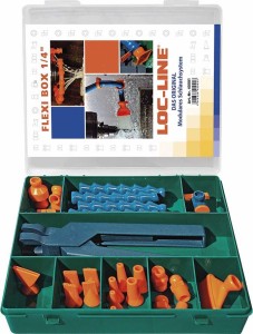 Zestaw węża doprowadz. chłodziwo Flexi-Box 27-częściowy 1/4 LOC-LINE