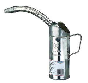 Miarka, z blachy białej, z elastyczną rurą wylewową, pojemność nominalna 1l PRESSOL