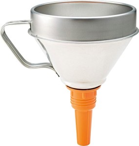 Lejek, z blachy białej, z sitkiem 02342 Ø 160mm 1,3l PRESSOL