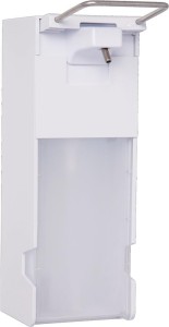 Dozownik ścienny do pojemników na krem do mycia rąk 1l, ze środkiem w płynie, do pielęgnacji skóry