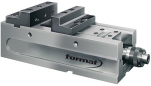 Imadło kompaktowe NC FKG 160mm, szczęki stopniowane FORMAT