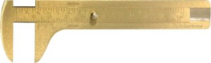 Suwmiarka guzikowa, z mosiądzu 100mm FORTIS
