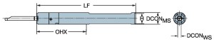 Adapter z chwytu cylindrycznego ze spłaszczeniem na złącze CoroTurn® XS CXS-E0500-04-X ID:7046806 Sandvik