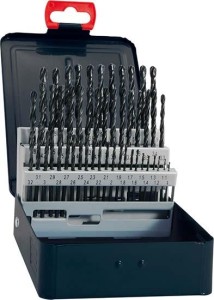 Zestaw wierteł krętych DIN338, HSS, walcowane rolkowo,typ N 1-5,9mm FORTIS