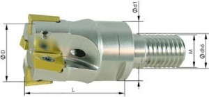 Głowica frezarska wkręcana 90°, 3-ostrz., z chłodz.wewn., 20mm do APKT10