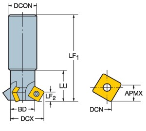 U-Max®, frez do fazowania R215.64-32V50-4512 ID:5742829 Sandvik
