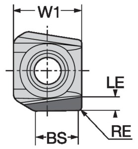 CoroMill® Century, płytka frezarska R590-1105H-RS2-NWCD10 ID:5747643 Sandvik