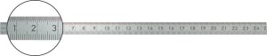 Przymiar stalowy, giętki 500x18mm,ze stali nierdzewnej FORMAT