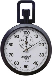 Stoper precyzyjny z koroną 1/100-min 30min HANHART
