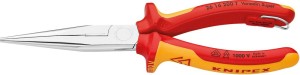 Szczypce płasko-okrągłe VDE TT z rękojeściami wielokomponentowymi 200mm KNIPEX