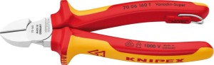 Szczypce tnące boczne VDE TT z rękojeściami wielokomponentowymi 160mm KNIPEX