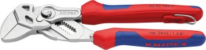 Szczypce klucz, główka chromowana z uchwytem do mocow. i 2-komponentowymi rękojeściami 180mm KNIPEX