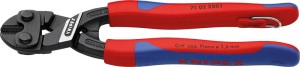 Szczypce tnące do sworzni, kompaktowe CoBolt z uchwytem do mocow. i 2-kompon. rękojeściami 200mm KNIPEX