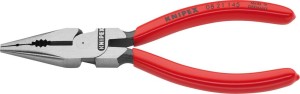 Szczypce uniwersalne z ostro zakończonymi końcówkami, izolowane zanurzeniowo 145mm KNIPEX