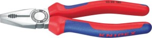 Szczypce uniwersalne,polerowane, z rękojeściami wielokomponentowymi 200mm KNIPEX