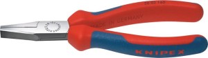Szczypce płaskie polerowane z rękojeściami wielokomponentowymi 140mm KNIPEX