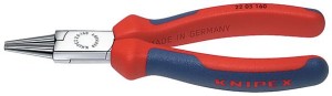 Szczypce okrągłe, chromowane z rękojeściami powlekanymi PVC 160mm KNIPEX