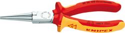 Szczypce płaskie wydłużone, kształt 3, VDE 160mm KNIPEX