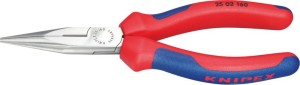 Szczypce tnące półokrągłe (radiowe), polerowane, z rękojeściami wielokomponentowymi 140mm KNIPEX