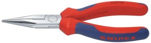 Szczypce tnące półokrągłe (radiowe), chromowane, z rękojeściami wielokomponentowymi 140mm KNIPEX