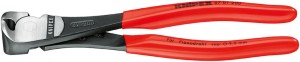 Szczypce tnące czołowe o zwiększonym przełożeniu, z rękojeściami z tworzywa sztucznego 160mm, KNIPEX