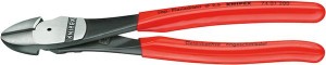 Szczypce tnące boczne o zwiększonym przełożeniu 7401 polierowane 160mm KNIPEX