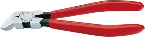 Szczypce tnące boczne do tworzywa sztucznego, wygięte 45°, 160mm KNIPEX