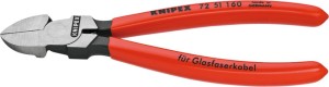 Szczypce tnące boczne do światłowodów 160mm KNIPEX