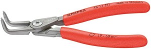 Szczypce do pierścieni osadczych wewn., wygięte, fosforanowane na szaro J11 mm KNIPEX