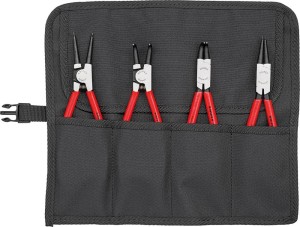 Zestaw szczypiec do pierścieni osadczych, 4-częściowy KNIPEX