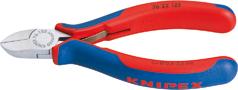 Szczypce tnące boczne dla elektromechaników, polerowane, kształt 2, 125mm KNIPEX