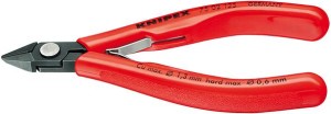 Szczypce tnące boczne dla elektroników, ze skosem 125mm KNIPEX