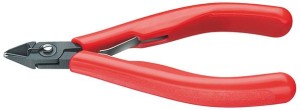 Szczypce tnące boczne dla elektroników ,z zaciskiem do drutu 125mm KNIPEX