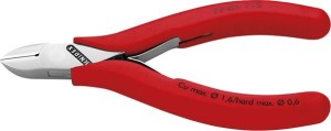Szczypce tnące boczne dla elektroników, ze skosem 115mm KNIPEX