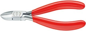 Szczypce tnące boczne dla elektroników, polerowane 130mm KNIPEX
