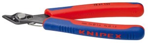 Szczypce tnące boczne dla elektroników Super Knips, kształt 6, 140mm KNIPEX