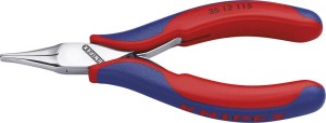 Szczypce chwytające dla elektroników, szczęki płasko-szerokie 115mm KNIPEX
