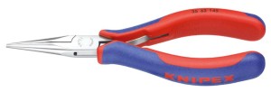 Szczypce chwytające dla elektroników, szczęki płasko-okrągłe, 145mm KNIPEX