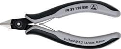 Szczypce tnące boczne, precyzyjne 7932 ESD 125mm KNIPEX