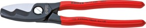 Nożyce do cięcia kabli z rękojeściami z tworzywa sztucznego 200mm, KNIPEX