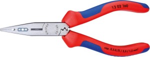Szczypce do okablowania, polerowane z rękojeściami 2-komponent. mm KNIPEX