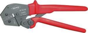 Szczypce dźwigniowe do zagniatania, do tulejek kablowych 35+50qmm KNIPEX