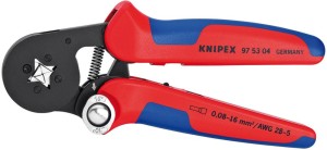 Szczypce do zagniatania tulejek kablowych 4-kąt., 0,08-16qmm KNIPEX