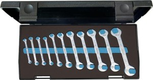 Zestaw kluczy płaskich dwustronnych małych, 4,5-13mm, 11-częściowy GEDORE