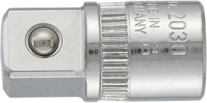 Adapter zwiększający z czworokąta wewnętrznego 1/4 na czworokąt zewnętrzny 3/8“ GEDORE